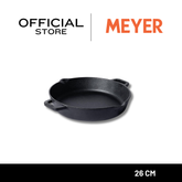 MEYER CAST IRON PRE-SEASONED CAST IRON 26CM SKILLET WITH 2 SIDE HANDLE (48413-C)